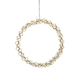 Dekoration 45 cm 40 varmvita LED Julkrans med Belysning Mässing