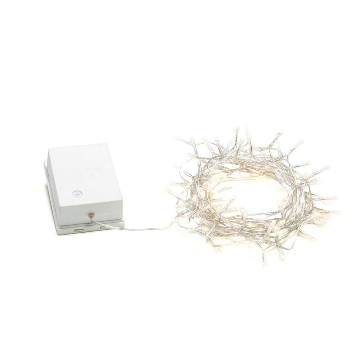 LED Skymningssensor och timer 6/9h Ljusslinga Ute Varmvit/Transparent Kabel, 80 Lampor (7.9m)