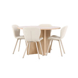 Strada, Lilja Oval matgrupp Beige, Vitpigmenterad, ⌀120