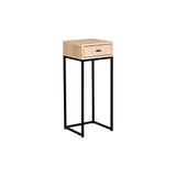Regal Sängbord Vitpigmenterad Ek, 75 cm