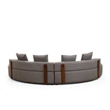 Paramaribo U-form (360-105 x 70 cm) Grå Hörnsoffa