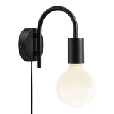 Paco Svart Vägglampa