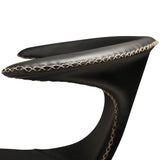 Flair Stol Black Leather, Oak