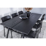 Sleek, Polly Rektangulär matgrupp Svart, Svart, 195 x 95