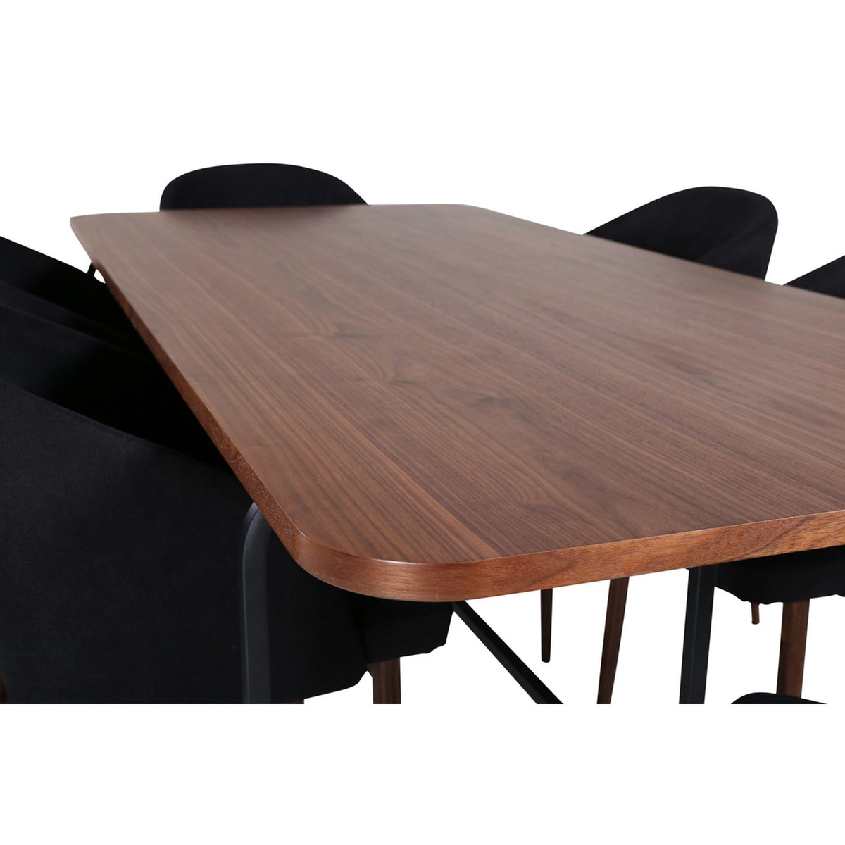 Uno, Arch Rektangulär matgrupp Svart,Natur, Svart,Natur, 200 x 90