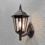 Firenze E27 Stor Vägglampa Ute Upp, Grön