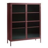 Riviera Vitrinskåp 140 cm Vinröd