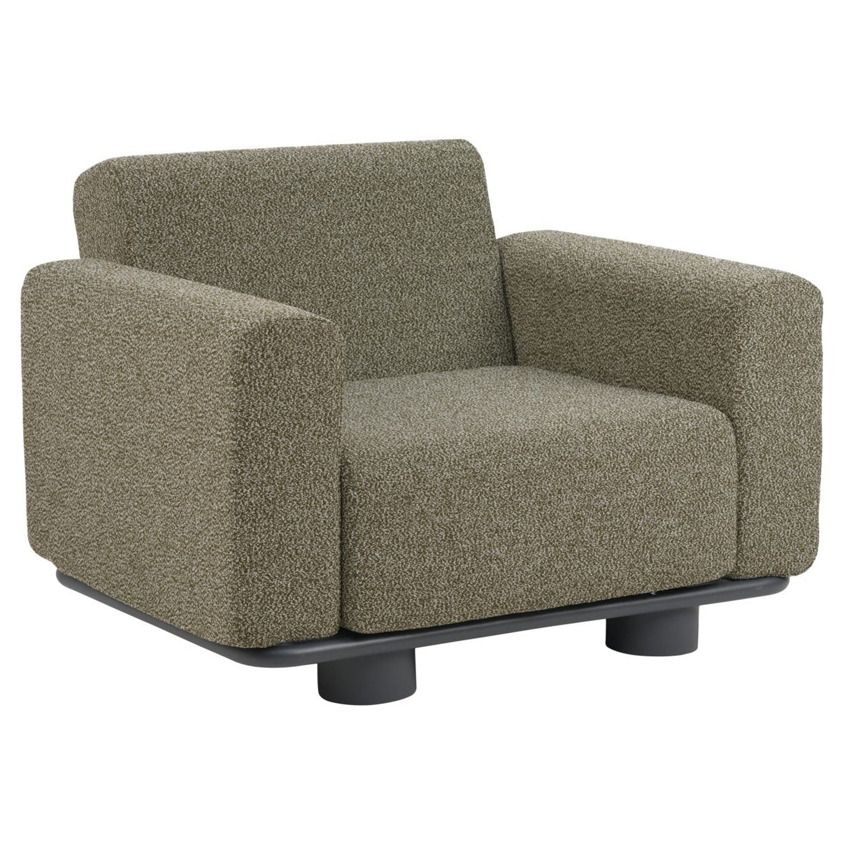 Bolster Fåtölj Antracit/Teddy Verde