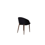 Båge Matstol Svart,Natur, Polyester, 55 x 83 x 49