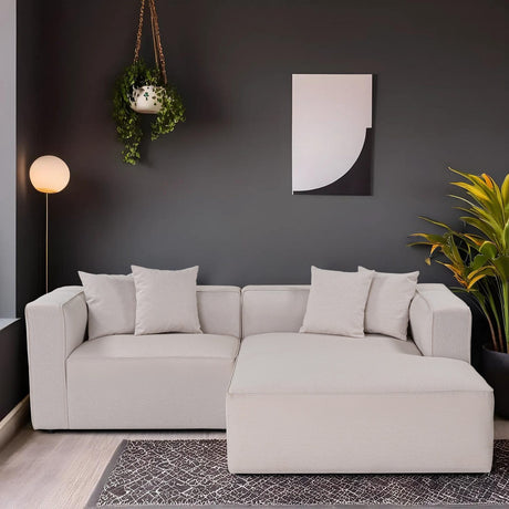 Chiang Mai XL hörn (230 x 69 x 180 cm) Hörnsoffa Ecru, Vänster
