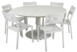 Peace Matgrupp Rund 150 cm ink 6st Delia Stolar Light Grey