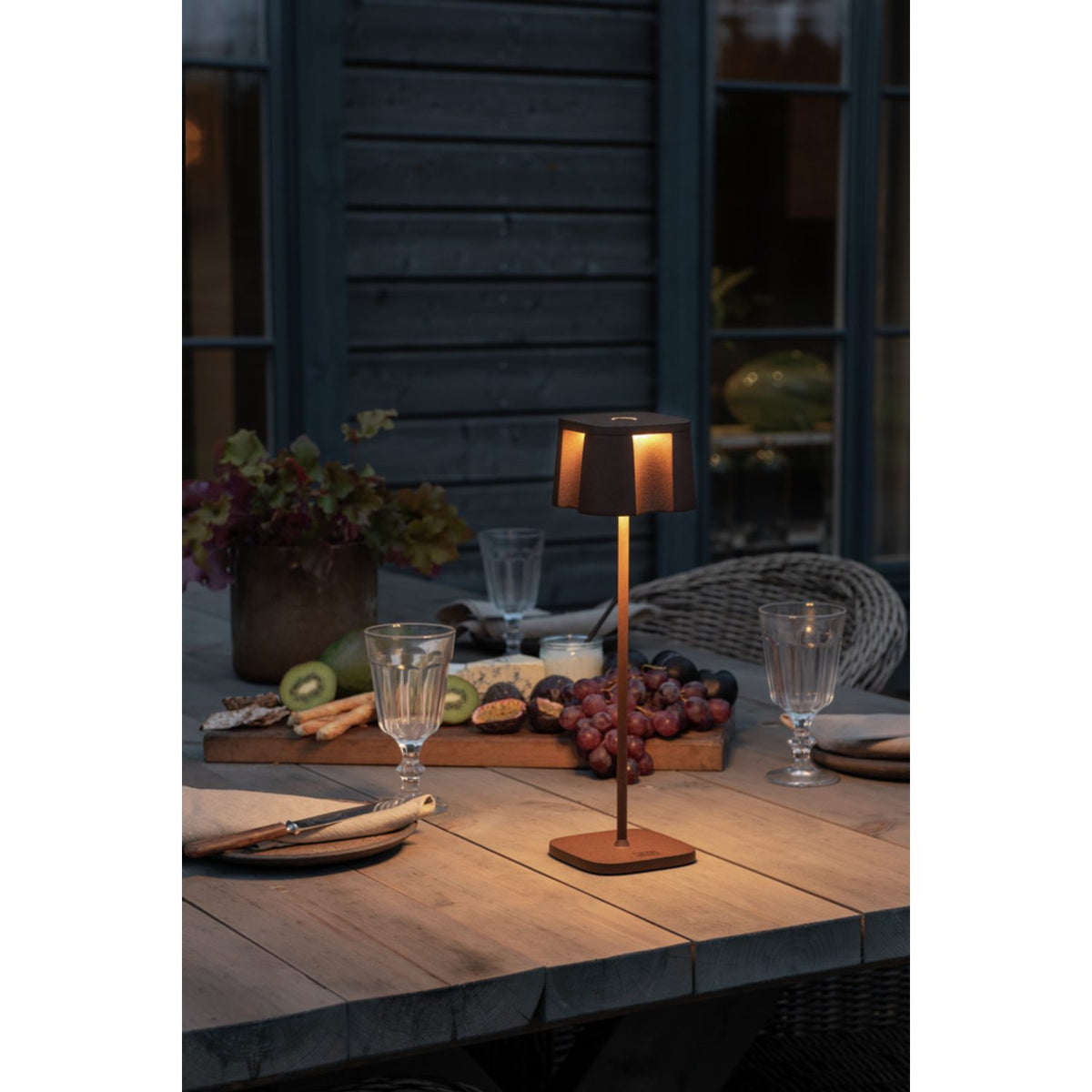 Nice USB Dimbar Bordslampa Ute Rost