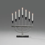 7 Ljus Borstad Metall Elljusstake