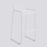 Hee 75 cm Barpall White – pulverlackerat stål