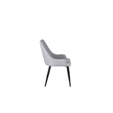 Plaza Matstol Svart,Grå, Polyester, 58 x 86 x 49