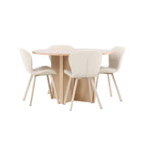 Strada, Lilja Oval matgrupp Beige, Vitpigmenterad, ⌀120