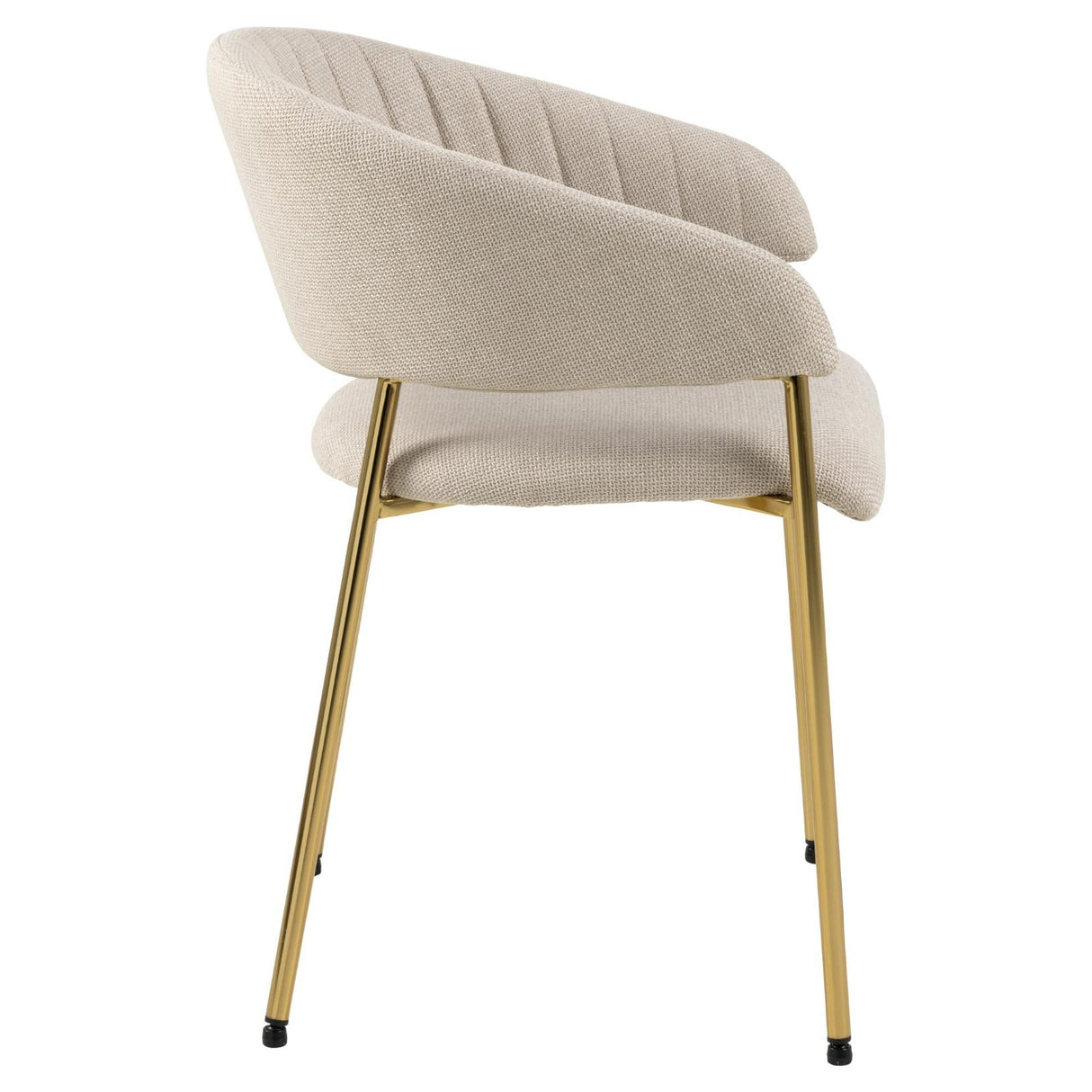 Ann Matstol med Armstöd Basel tyg Beige
