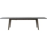 Lucca 200/300x95 cm Matbord Brunlackad Ek