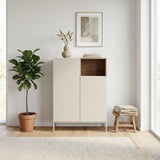 Limerick (90 x 120 x 41,8 cm) Sideboard Sandsten naturlig ek