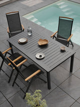 Andy Positionsstol Svart/Svart/Teak