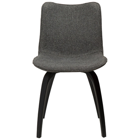 Glee Stol Pebble Grey Bouclé, Black