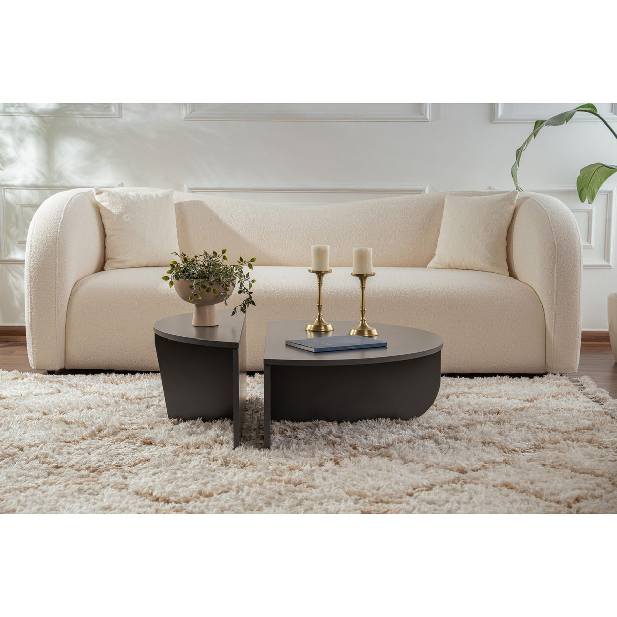 Durban (90 x 30 x 60 cm) Soffbord Antracit