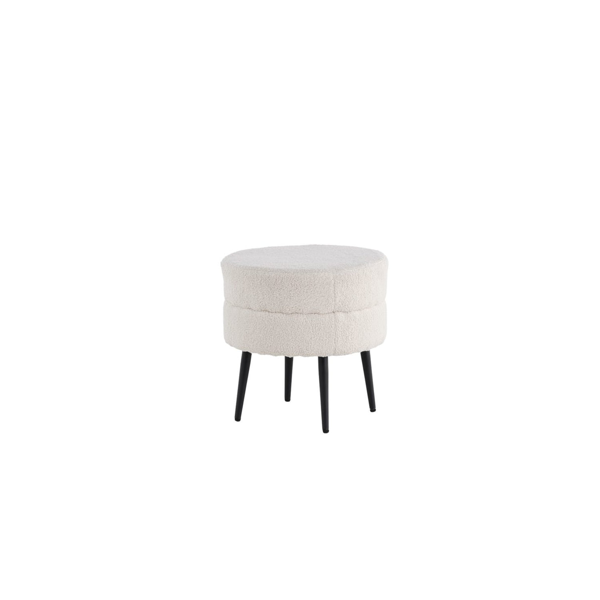 Pot Puff Svart, Polyester teddy