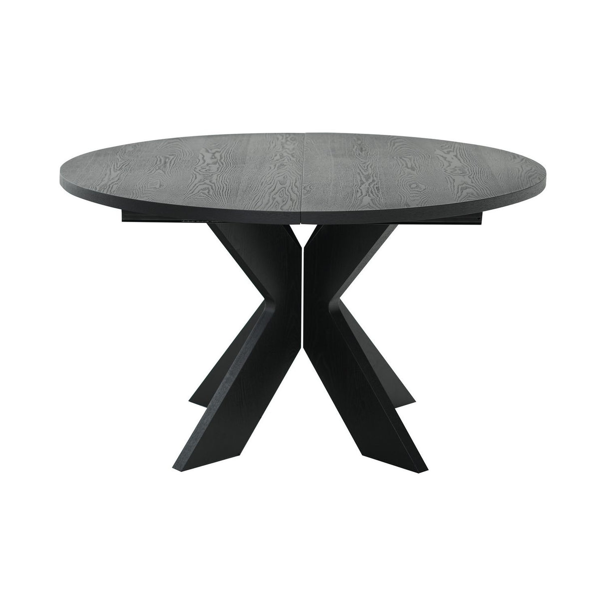 Alver Matbord Svart, Med 2 tillägg, 130 cm