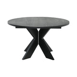 Alver Matbord Svart, Med 2 tillägg, 130 cm
