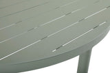 Bigby Matgrupp Rund 130 cm ink 6st Delia stolar Dusty Green / Vit
