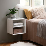 Charlotte Quadrant-vägghylla Vit