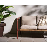Motty 2-sits Soffa 140x76 cm Zin Red/Teddy Beige