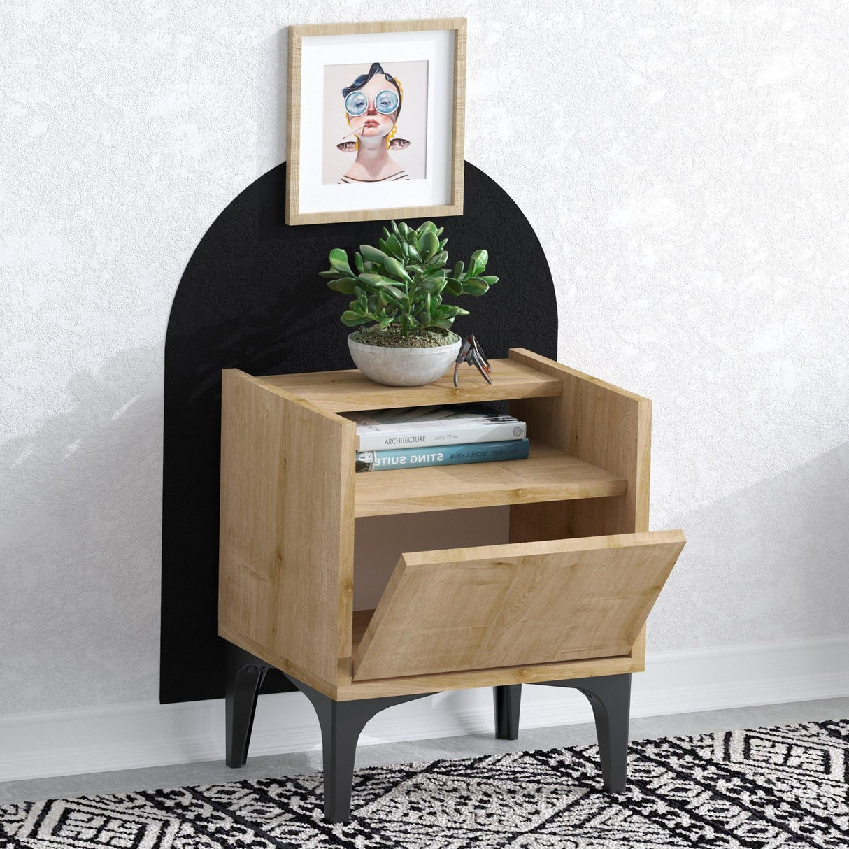 Urban Sängbord Sapphire Oak