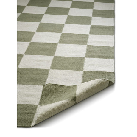 Square Matta Vit/Grön