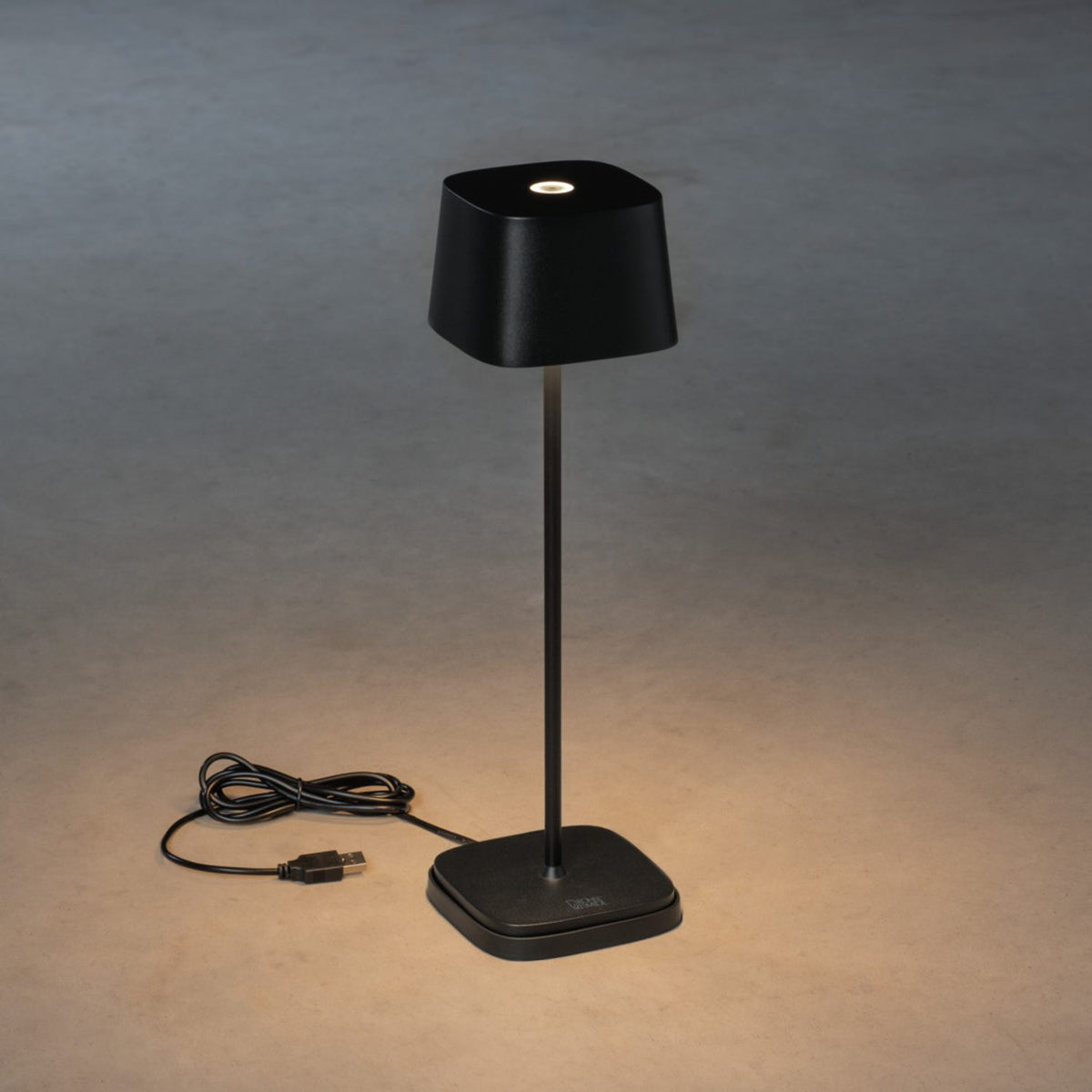 Capri bordslampa USB Bordslampa Ute/Inne Svart