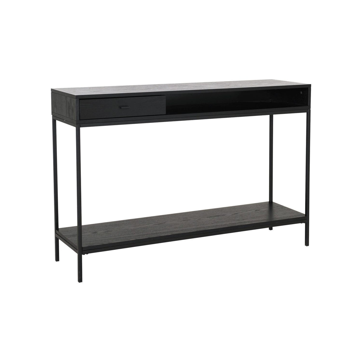 Regal Konsollbord Svartlackad Askfaner