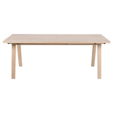 Arendal Matbord 75x200x95 cm Vitpigmenterad Ek