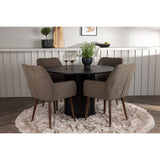 Olivia, Tomorrow Rund matgrupp Brun, Svart, ⌀110