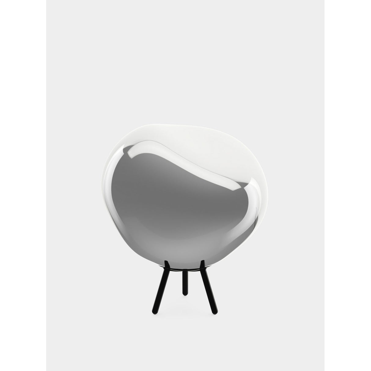 Melt Portabel lampa Silver/Dichroic/Black
