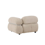 Mika Soffmodul Beige, Vänster Hörndel, Silver