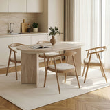 Amadeus Utdragbart matbord Travertine