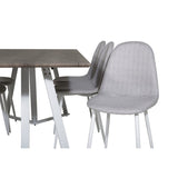 Marina, Polar Rektangulär matgrupp Grå,Vit, Grå,Vit, 180 x 90