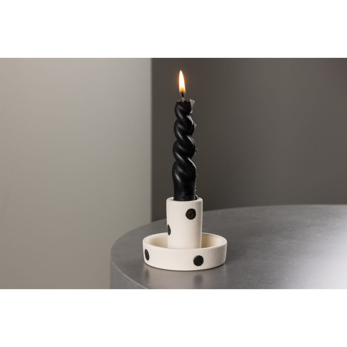 Ceco Ljusstake Svart, Stengods