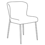 Glam Stol Dark Olive, Antique Brass