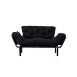 Helsingfors (155 x 85 x 70 cm) 2-sits bäddsoffa Svart