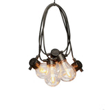 E27 10 Amber LED, Utbytbar Dimmer Oval Ljusslinga Ute