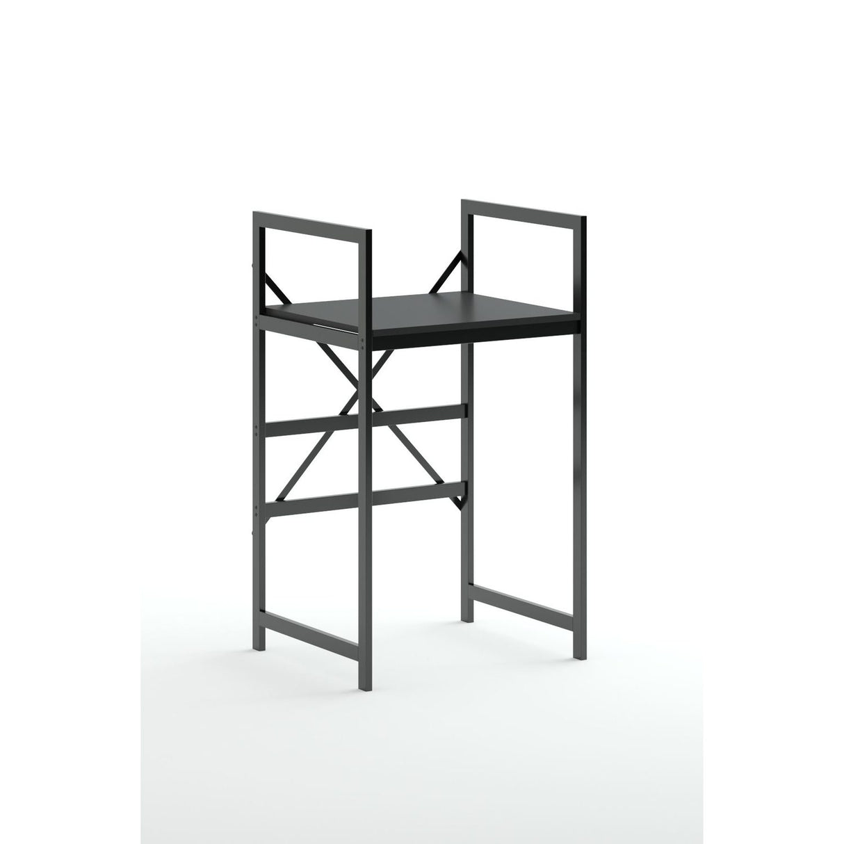 Brno (70 x 116 x 60 cm) Tvättmaskinsskåp Svart