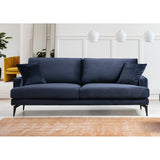Tbilisi 3-sits (205 x 90 x 88 cm) 3-sitssoffa Marinblå
