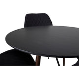 Plaza, Gemma Rund matgrupp Svart, Svart, 4st
