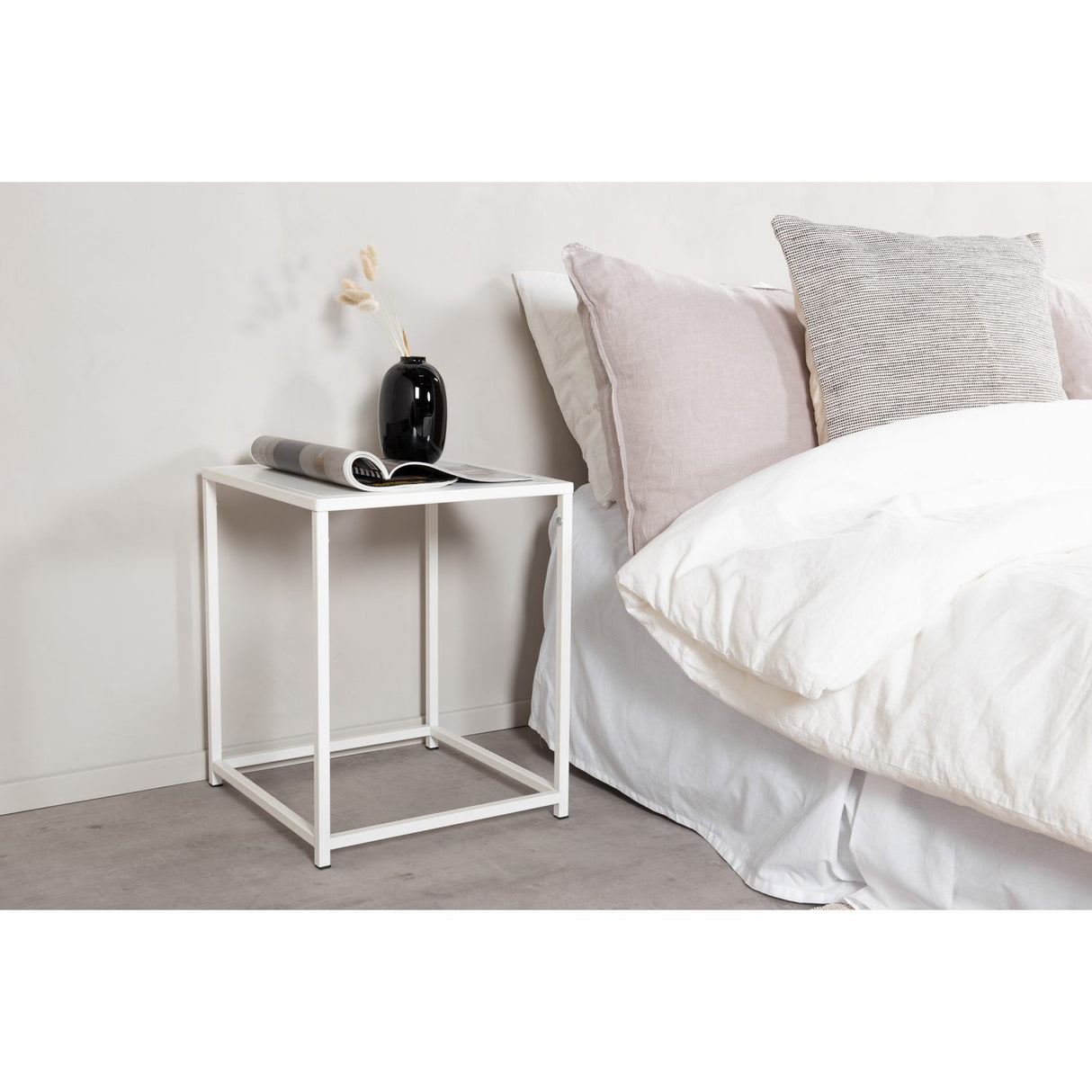 Staal Sidobord White, 37 x 38